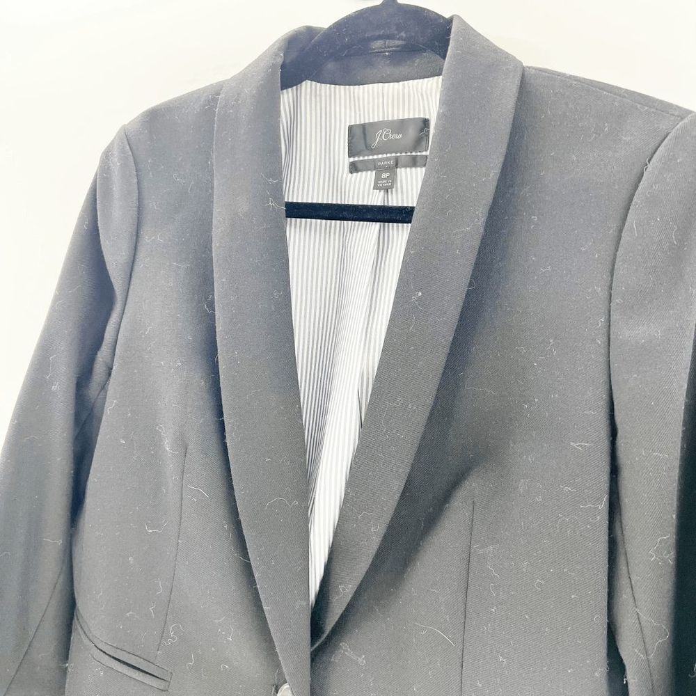 J.Crew Women's Black Parke Blazer Career Office Size 8P - Picture 3 of 7